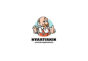 Kvartirkin 老头标志LOGO