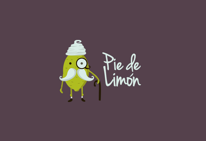 Pie de Limón 卡通人物 柠檬标志设计标志