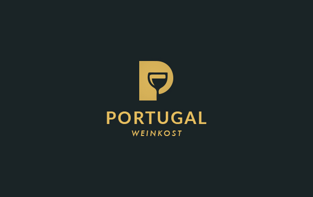 POPTUGAL 字母P 酒杯 标志