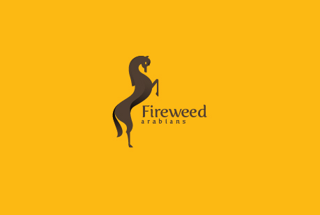 Fireweed Arabians 马 动物 标志
