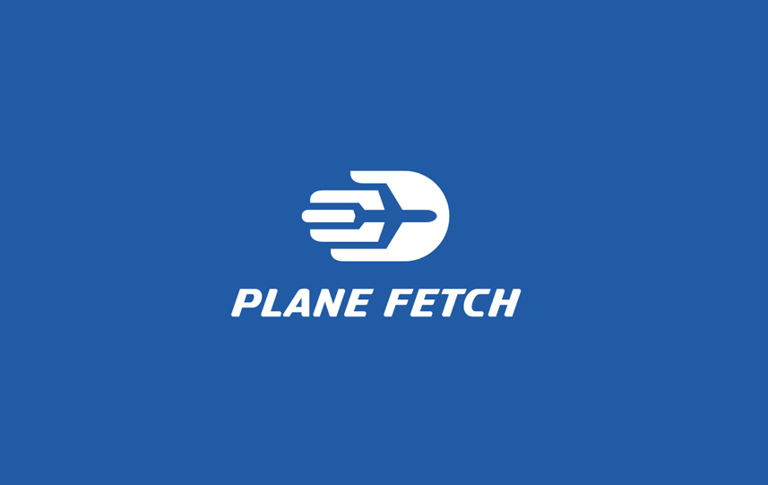 PLANE FETCH 飞机 手掌标志设计标志