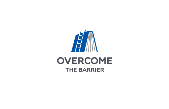 Overcome The Barrier 书 梯子 标志
