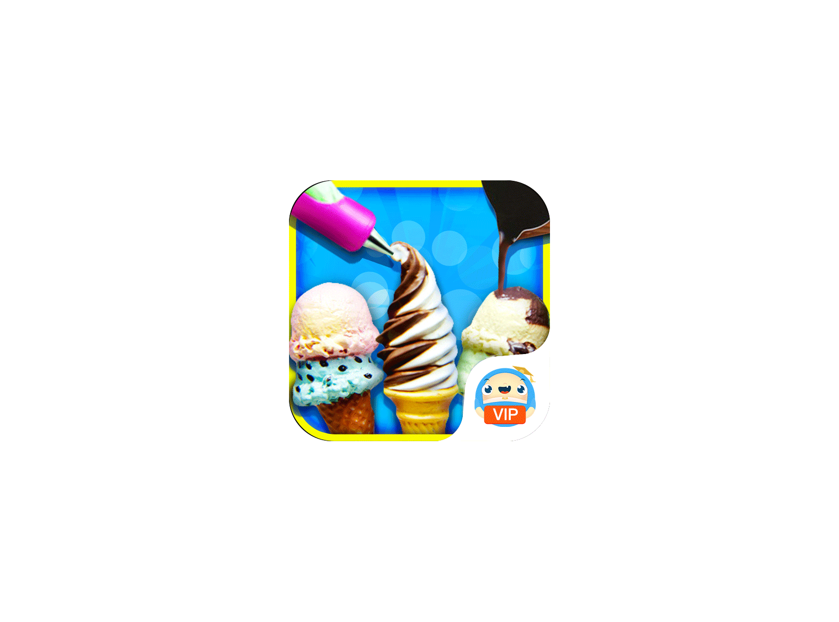 冰激凌制作 ICON 图标标志