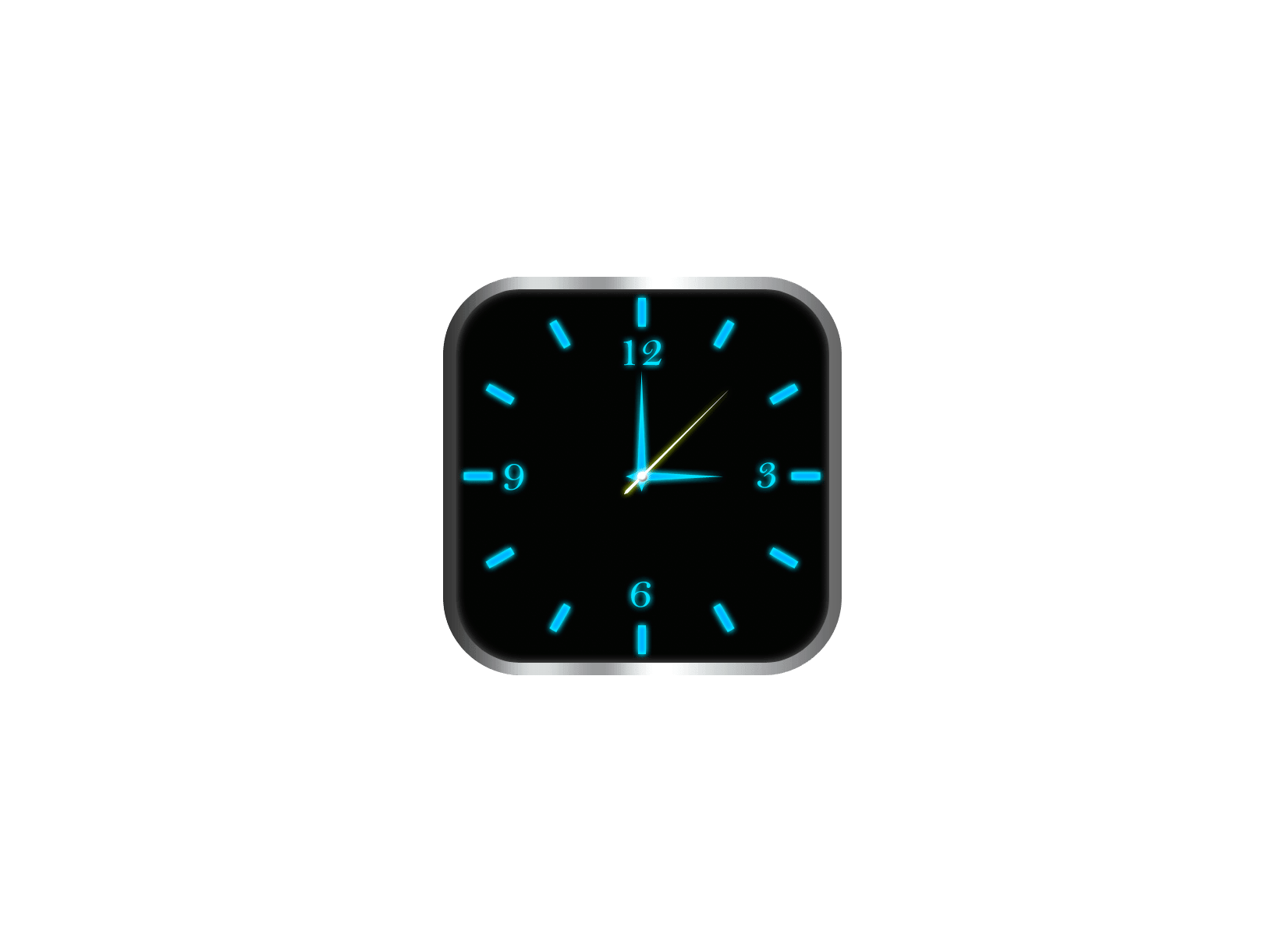 发光的时钟储物柜(蓝色) ICON 图标标志