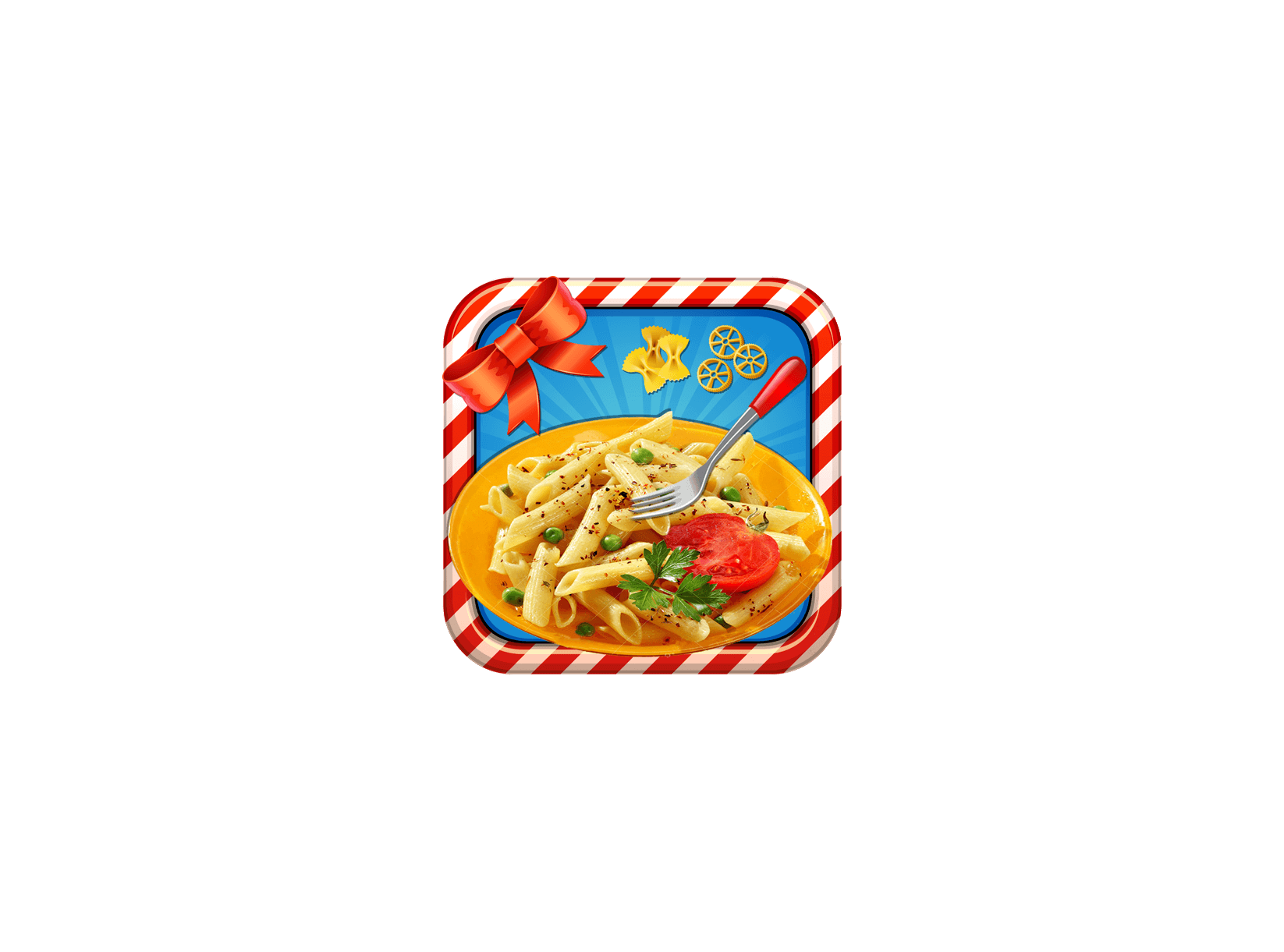 糖糖小公主做面条 ICON 图标标志