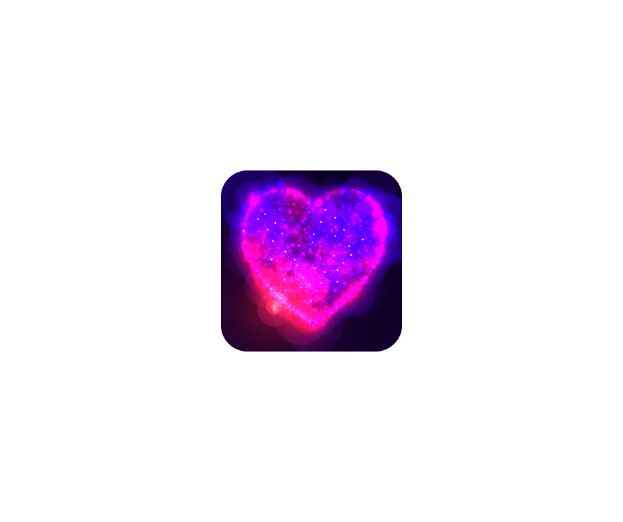 魔幻粒子浪漫表白 ICON 图标标志