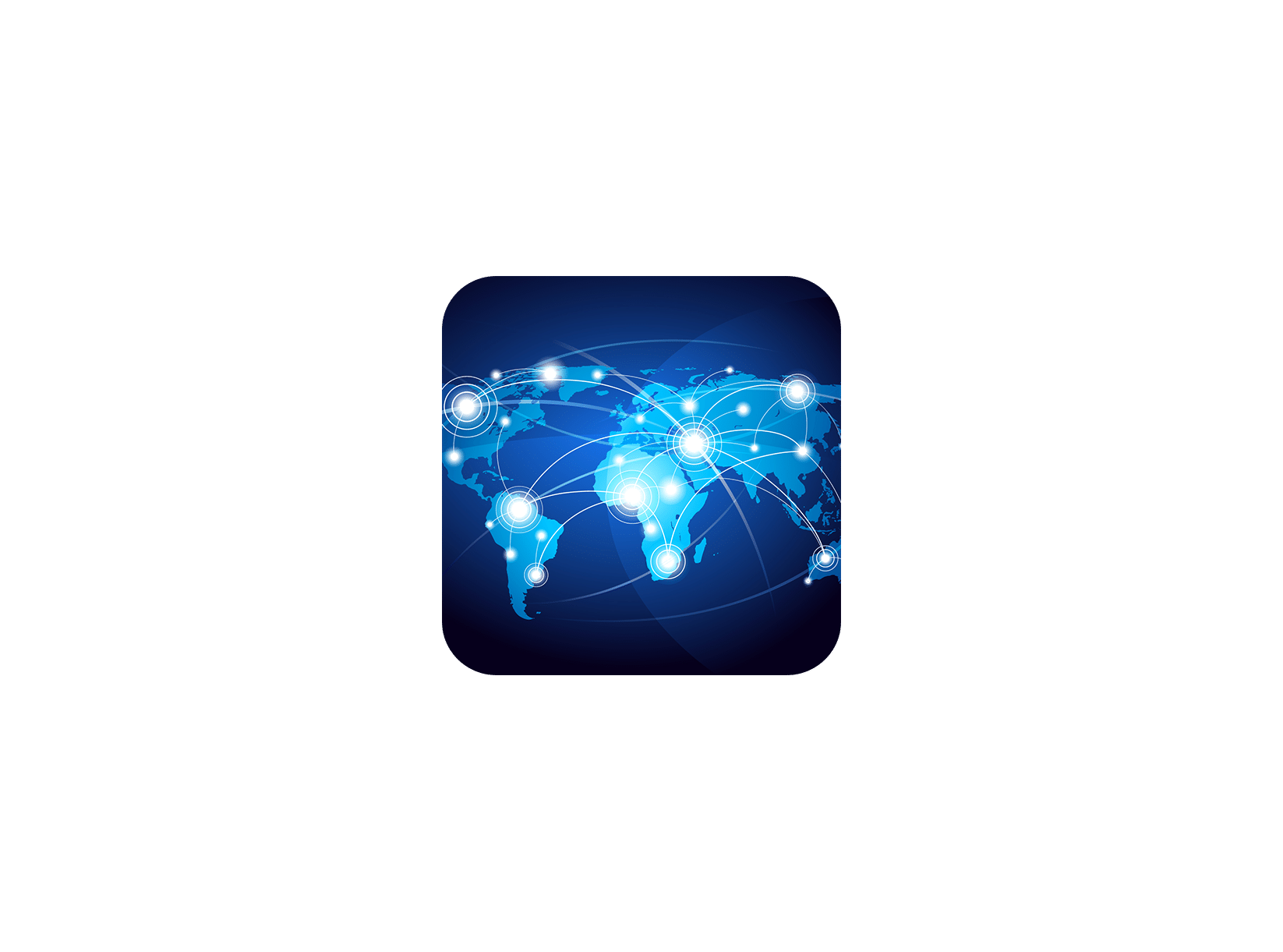 世界中国地图 ICON 图标标志