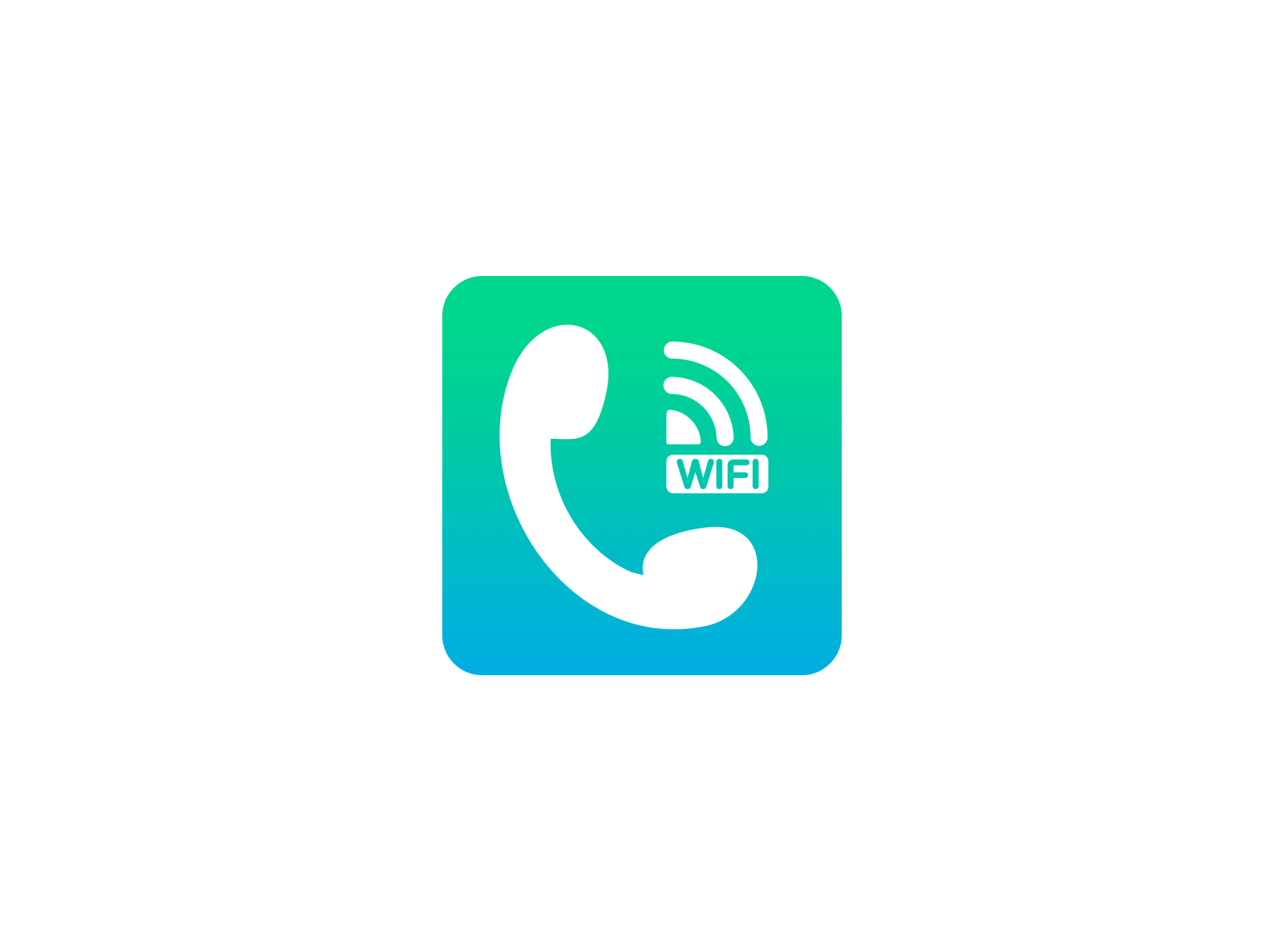 免费wifi电话 ICON 图标标志