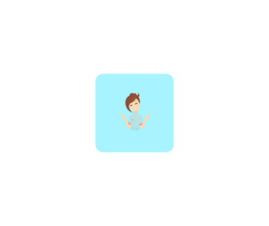 美女摸一下 ICON 图标LOGO