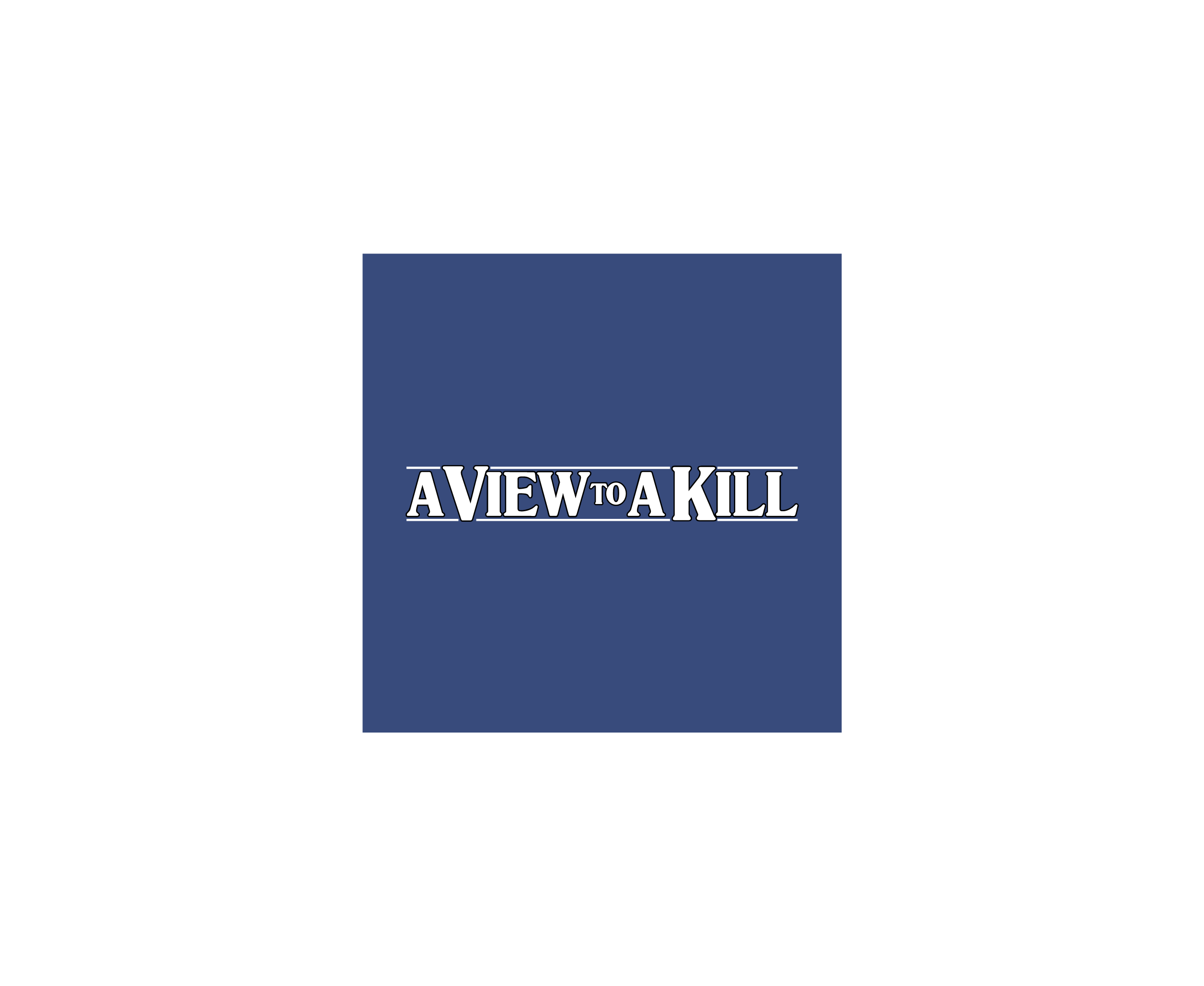A View To A Kill标志