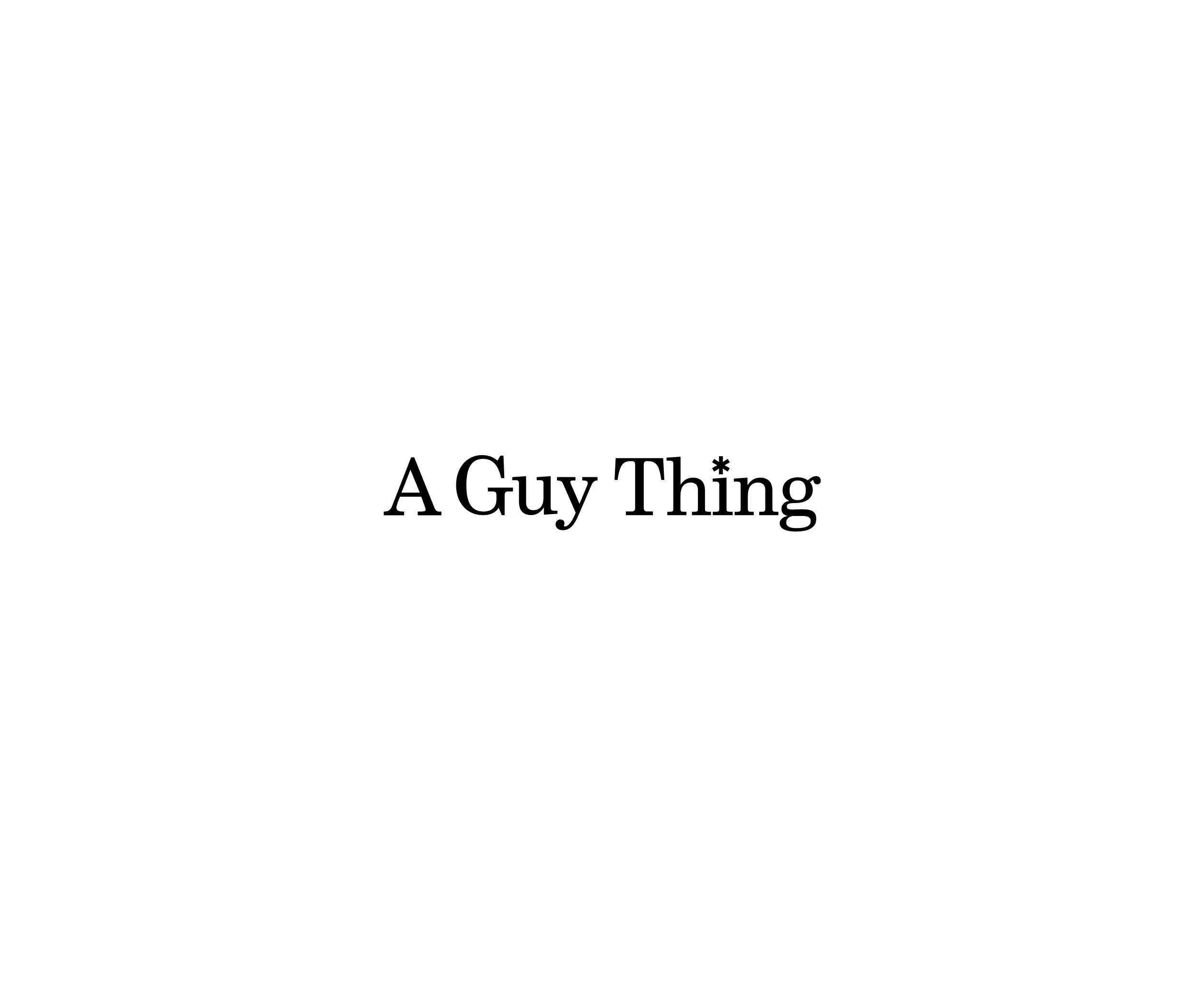 A Guy Thing标志