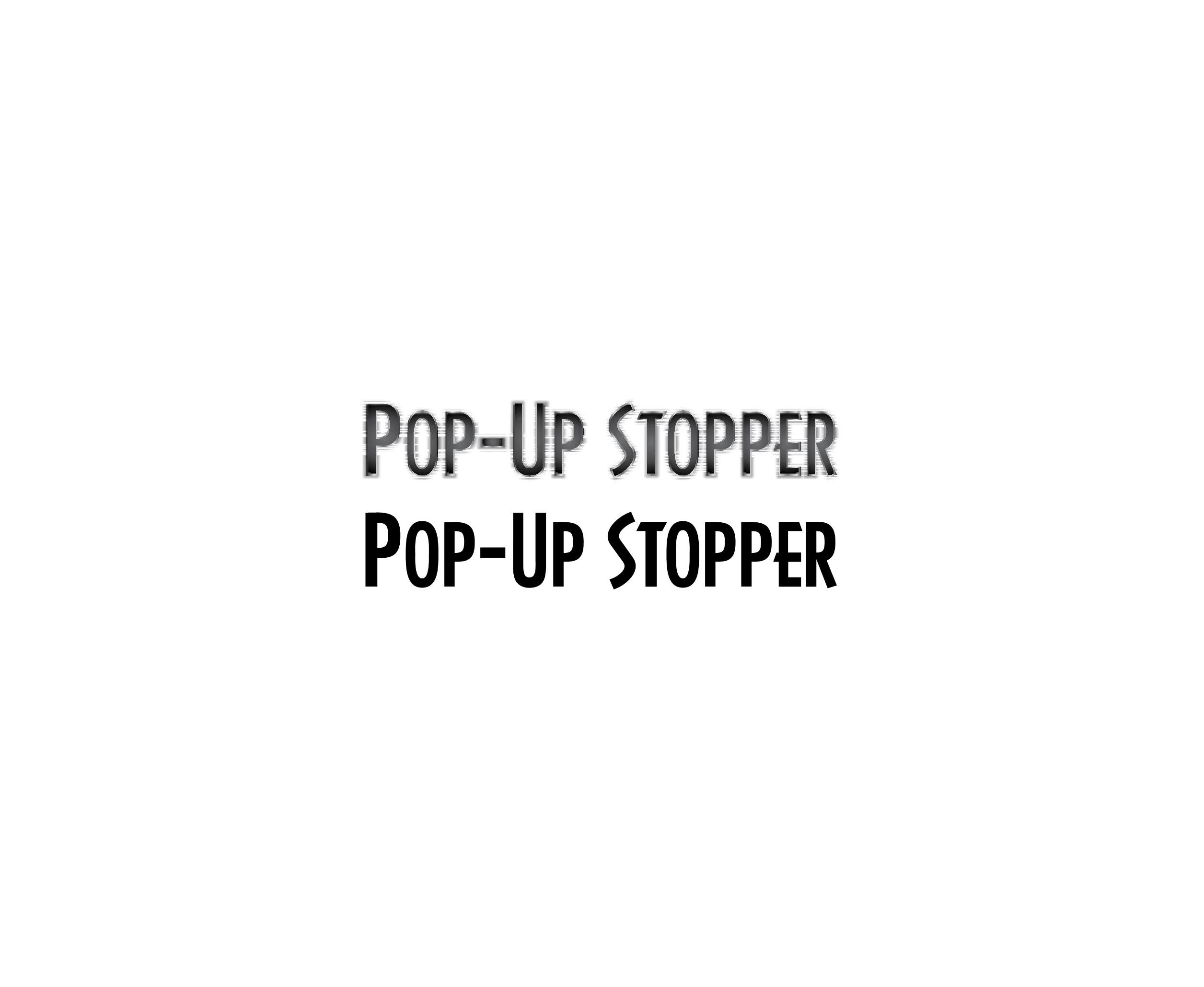 Popup Stopper标志