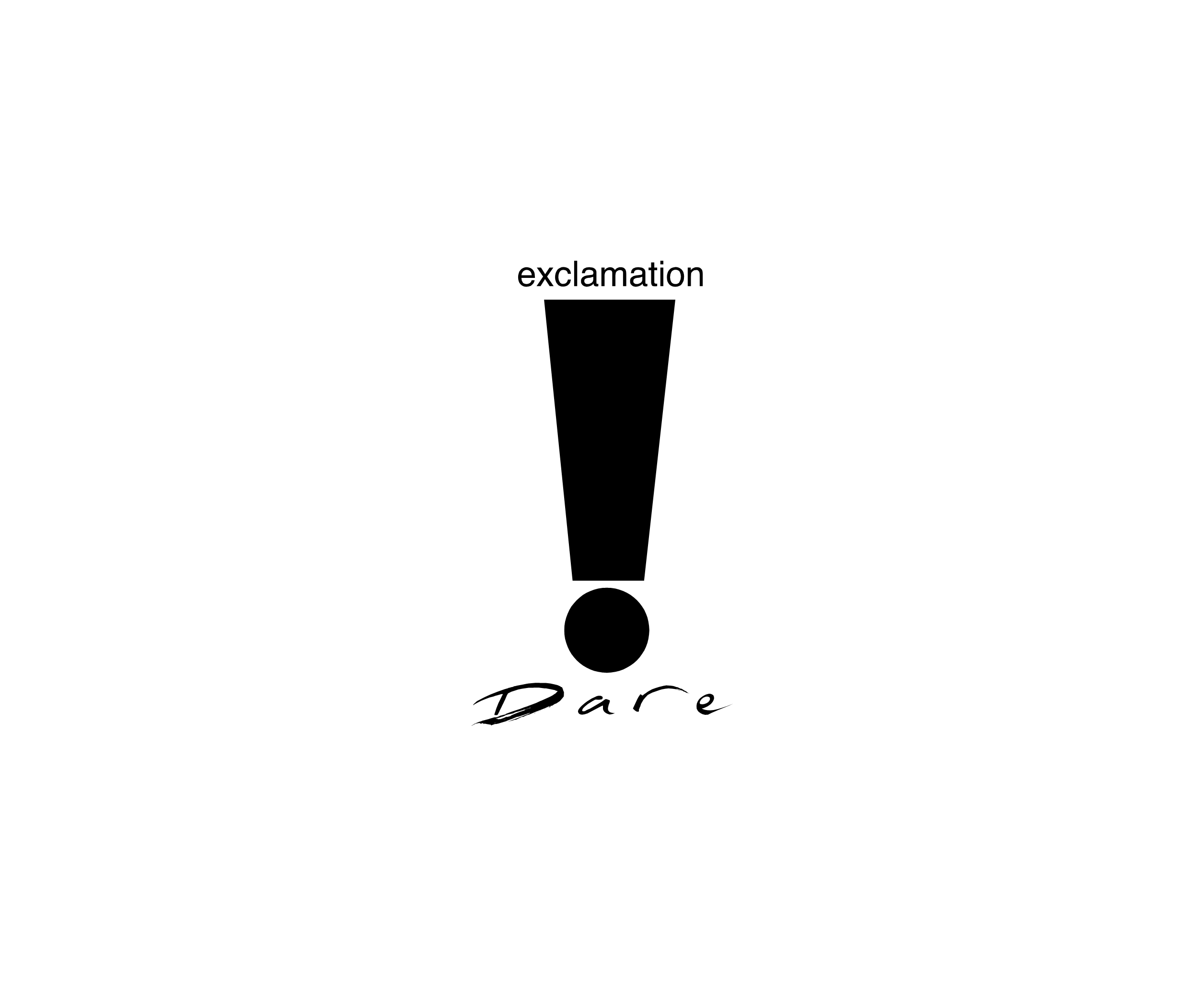 Exclamation Dare标志