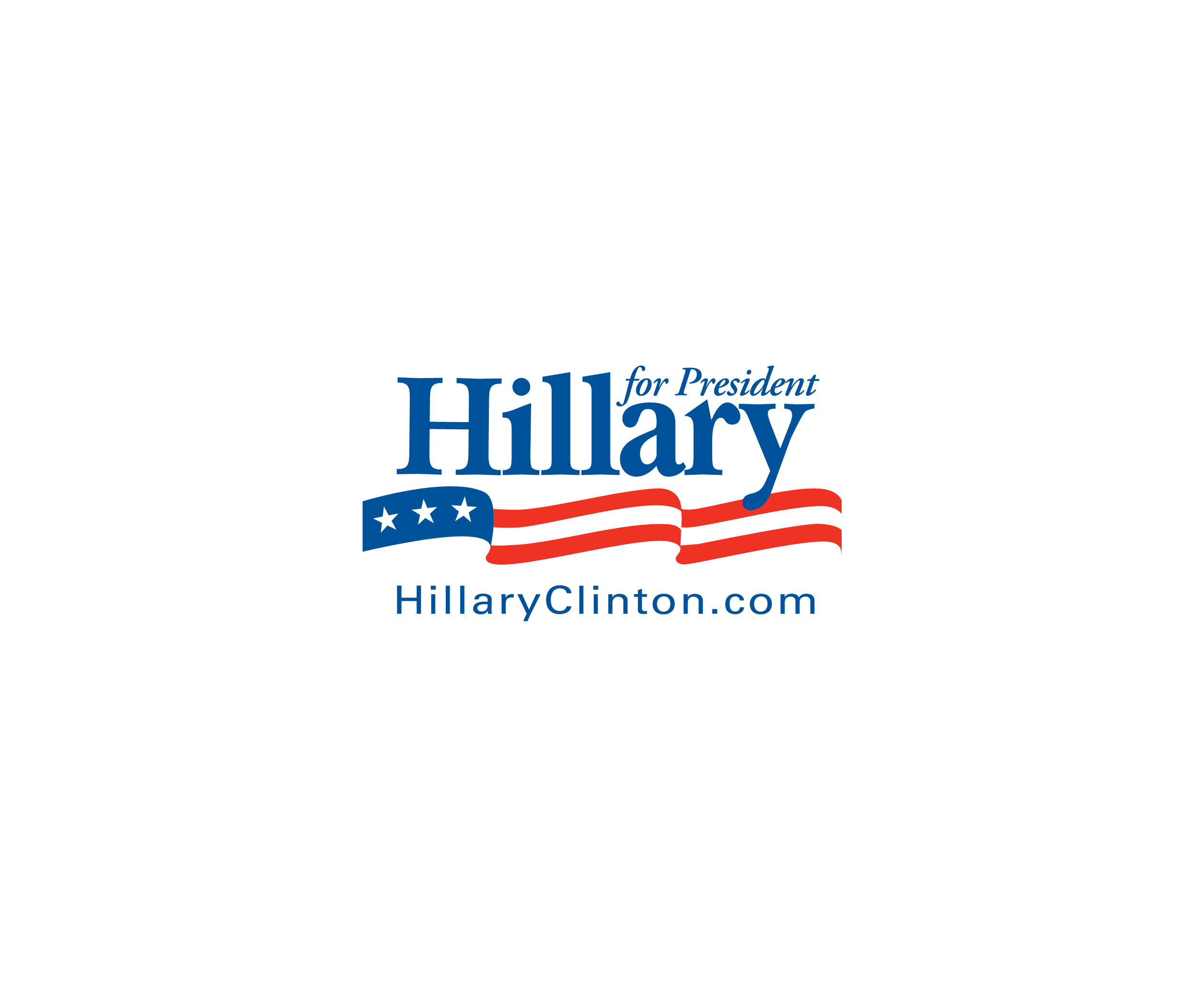 Hillary Clinton For President标志
